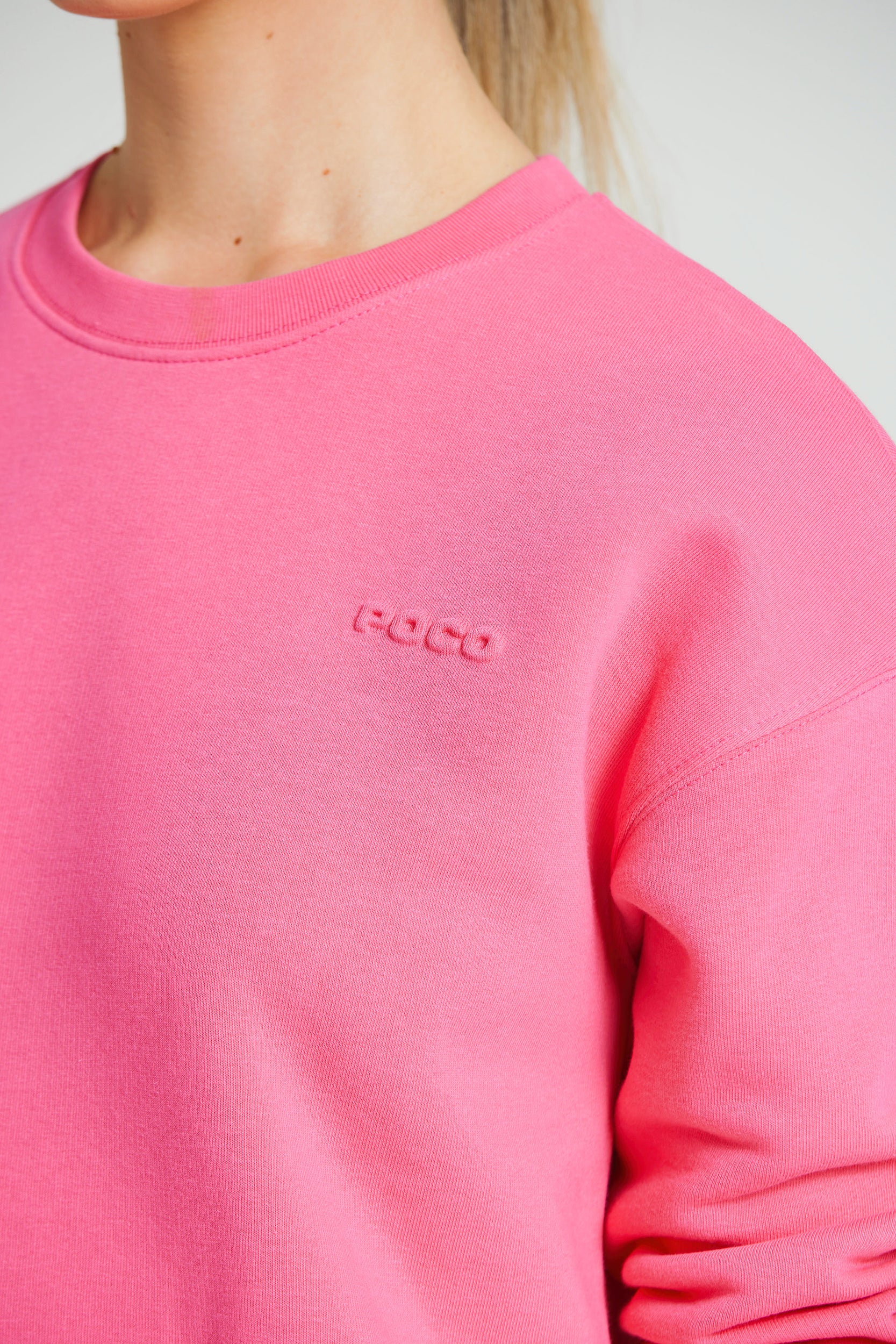 The Relaxed Sweatshirt - Hot Pink
