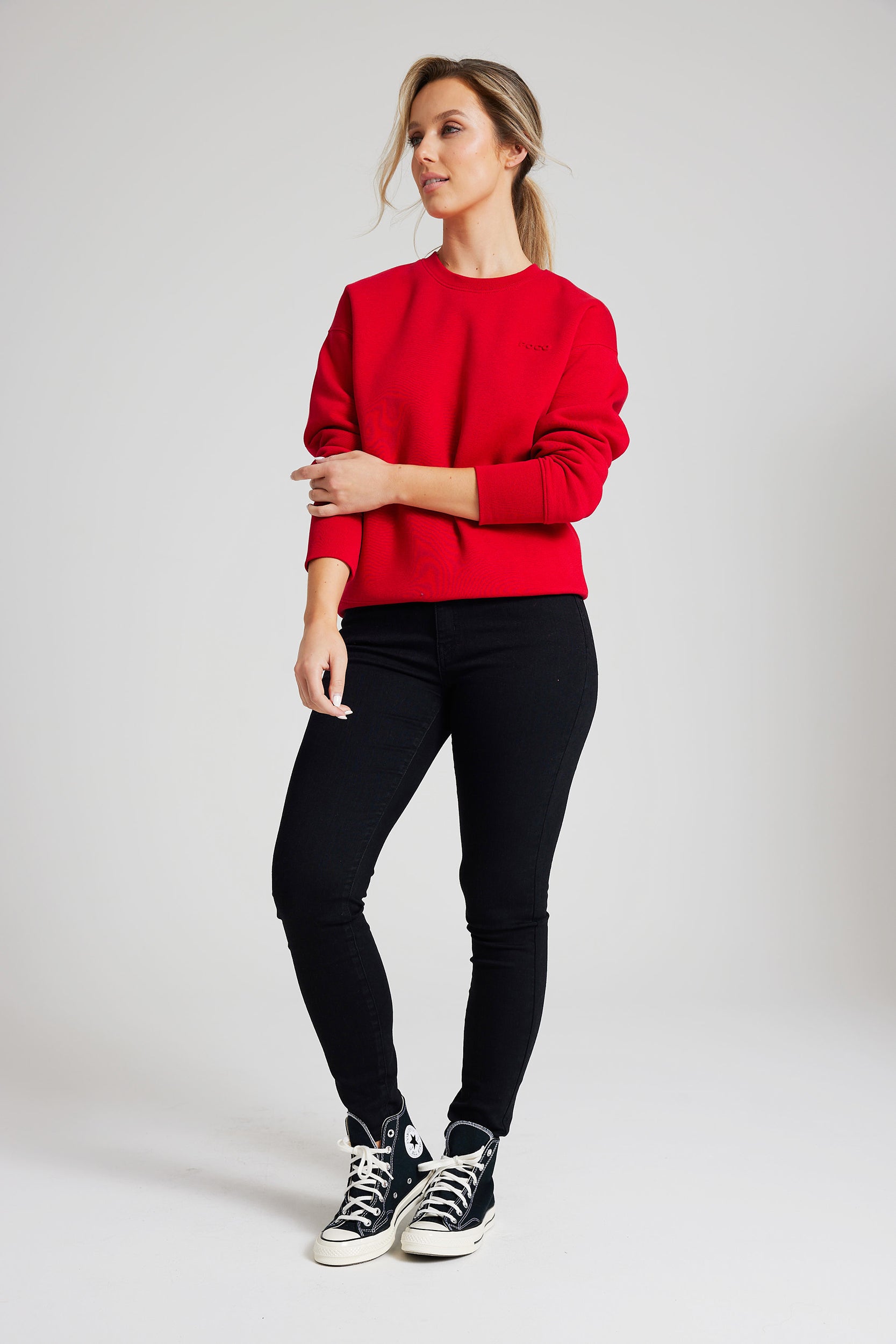 The Relaxed Sweatshirt - Red