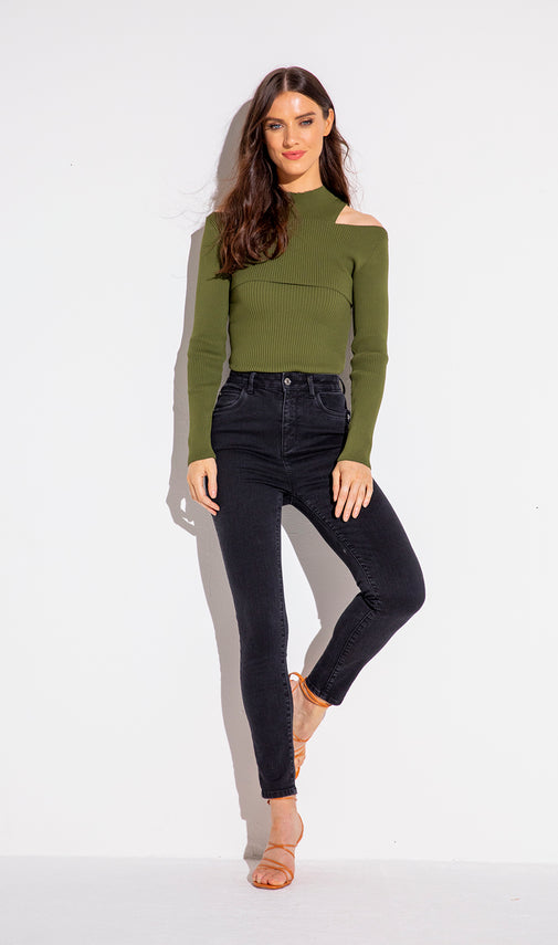 The Slimmer High Washed Black - Jeans - POCO by Pippa