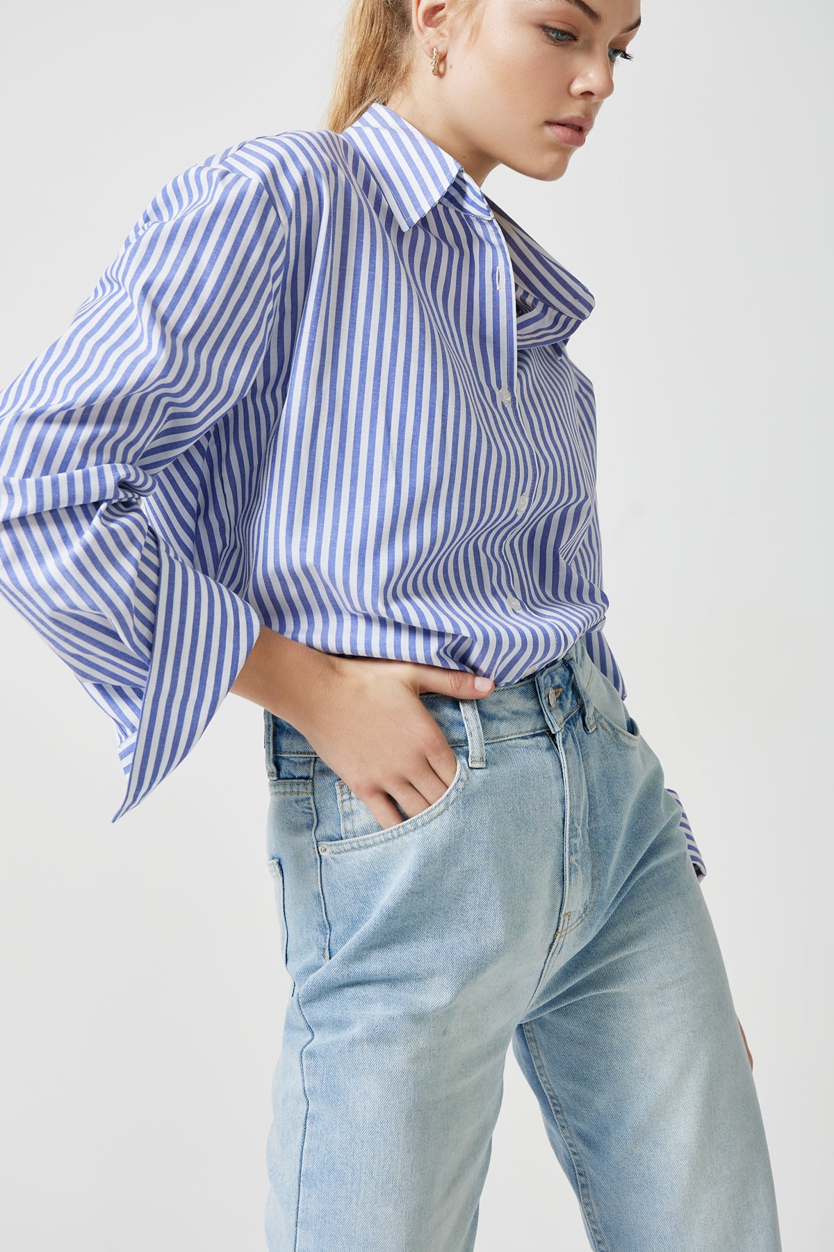 The Shirt - Stripe Blue / White