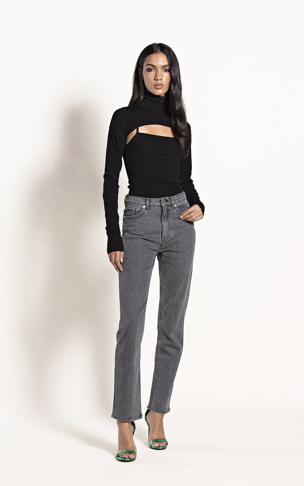 The Straight Leg Used Black - Jeans - POCO by Pippa
