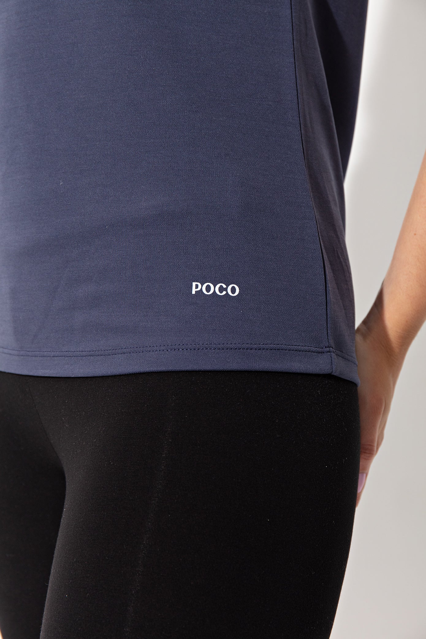 The V Neck Tee Modal Navy - T-shirts - POCO by Pippa
