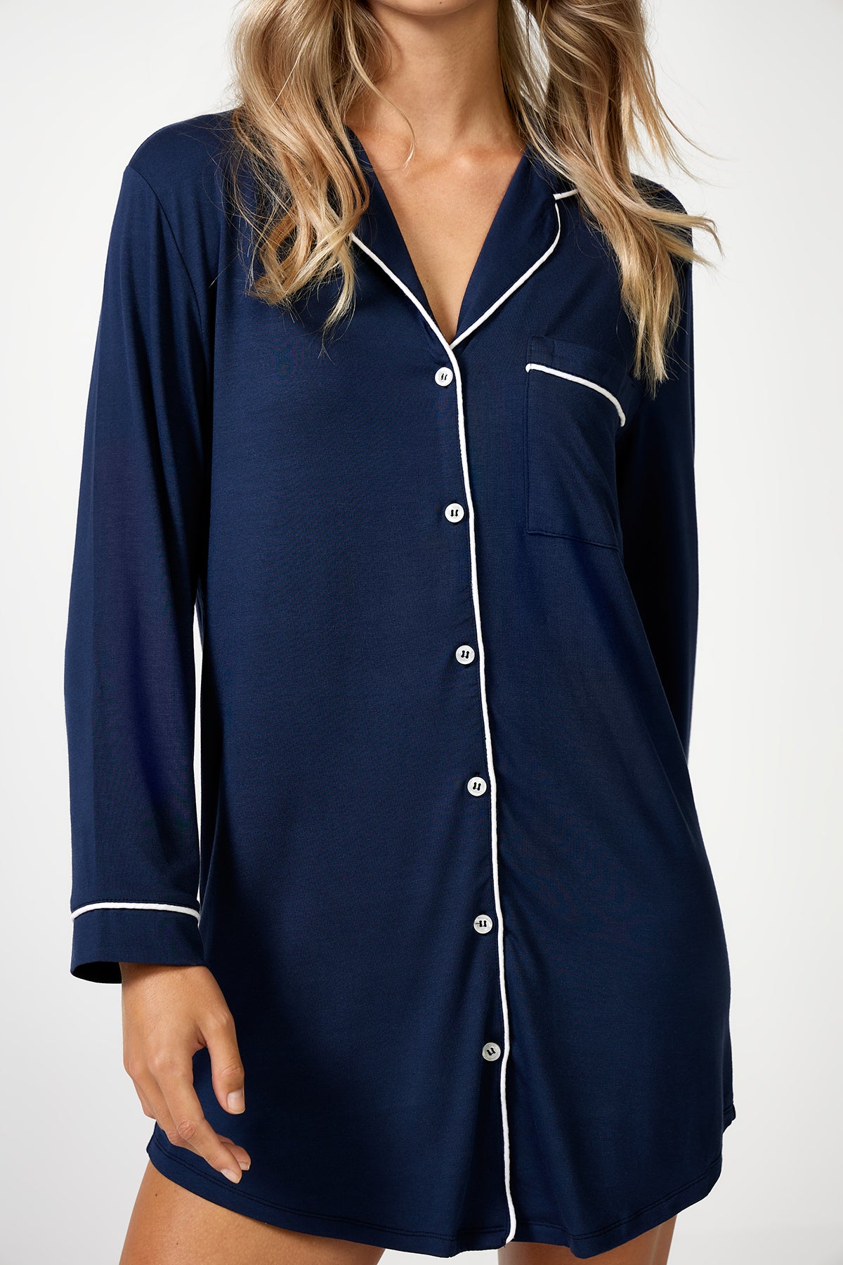 The Night Shirt Navy - Pyjamas - POCO by Pippa