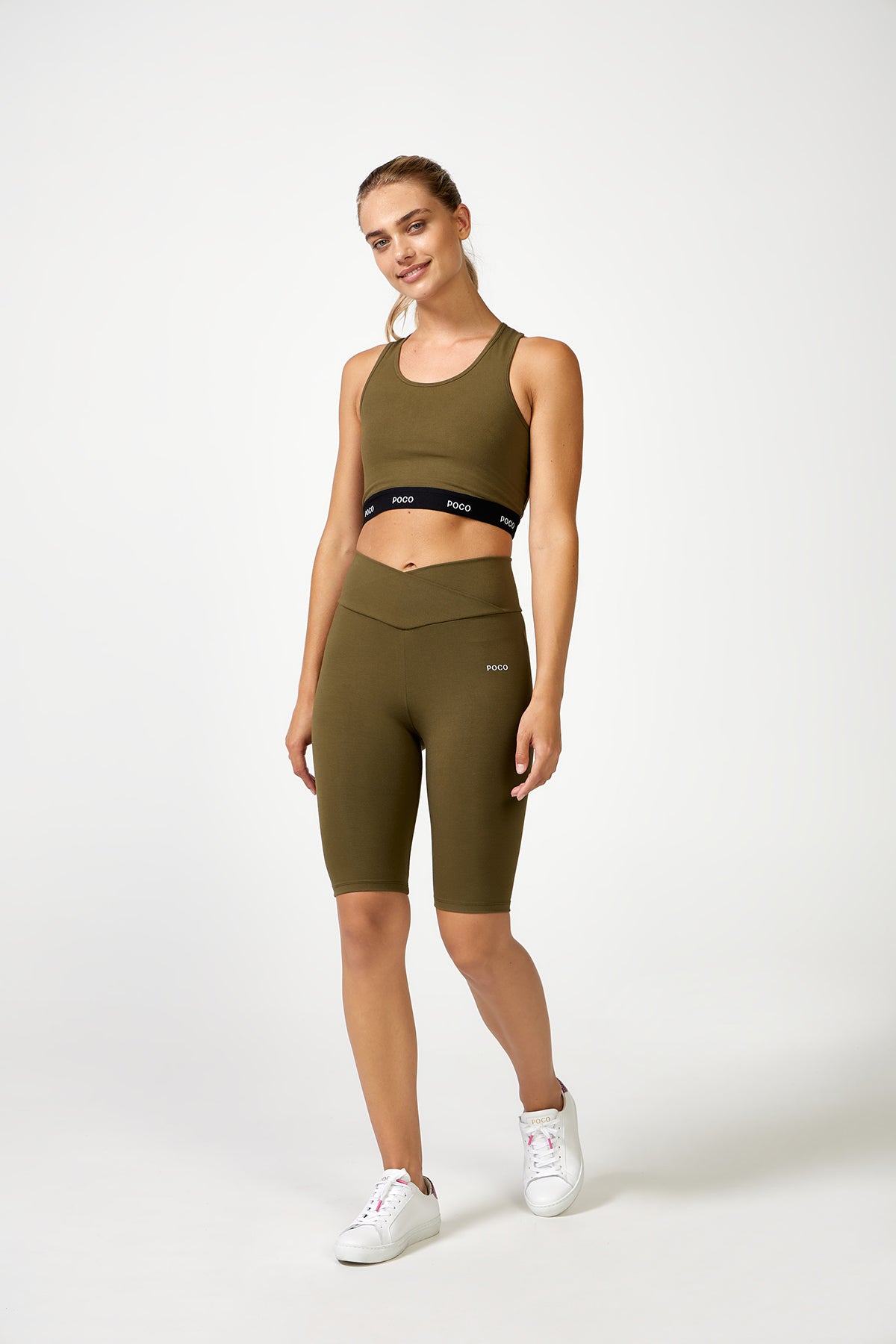 The Cross Over Bike Short Dark Olive - Shorts - POCO by Pippa