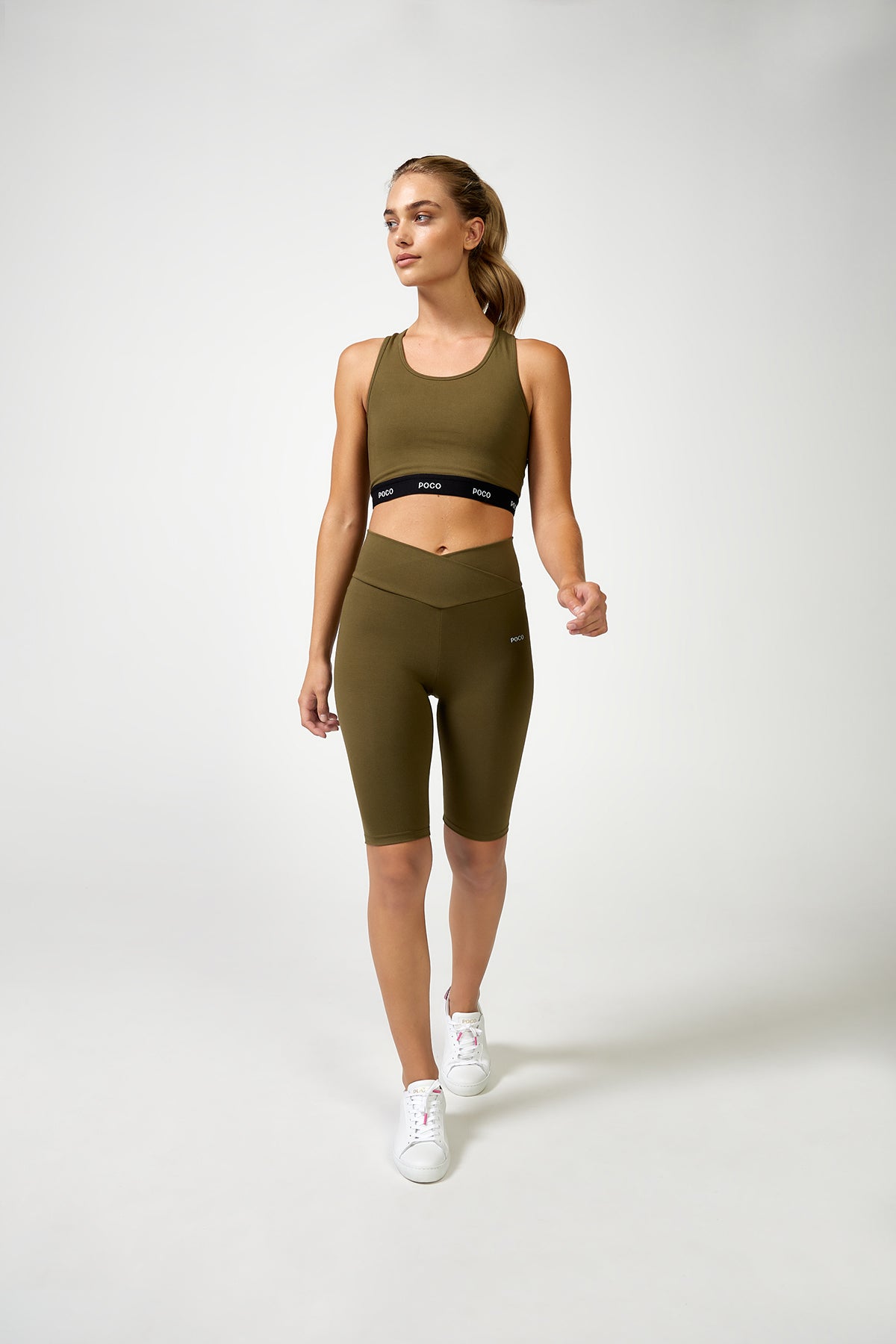 The Cross Over Bike Short Dark Olive - Shorts - POCO by Pippa