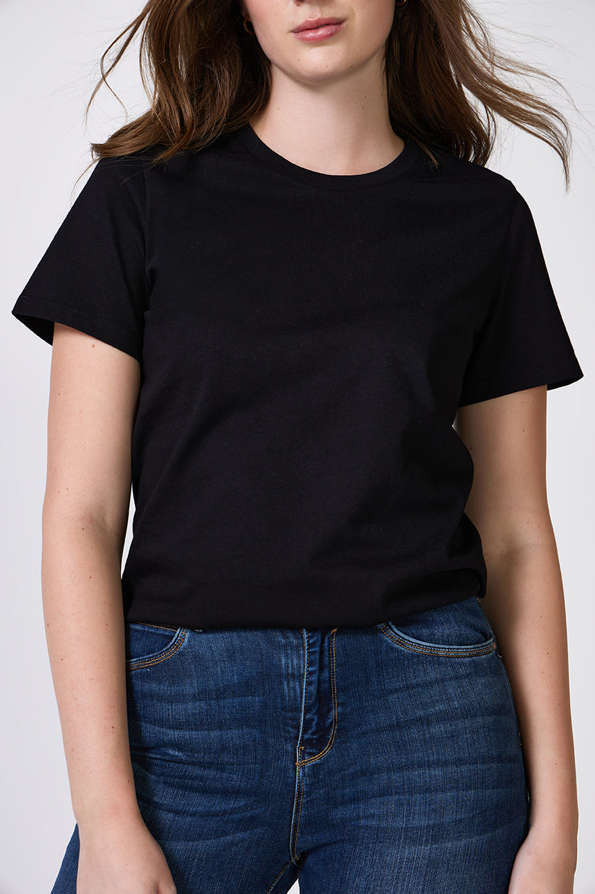 The Core Crew Tee Black - T-shirts - POCO by Pippa