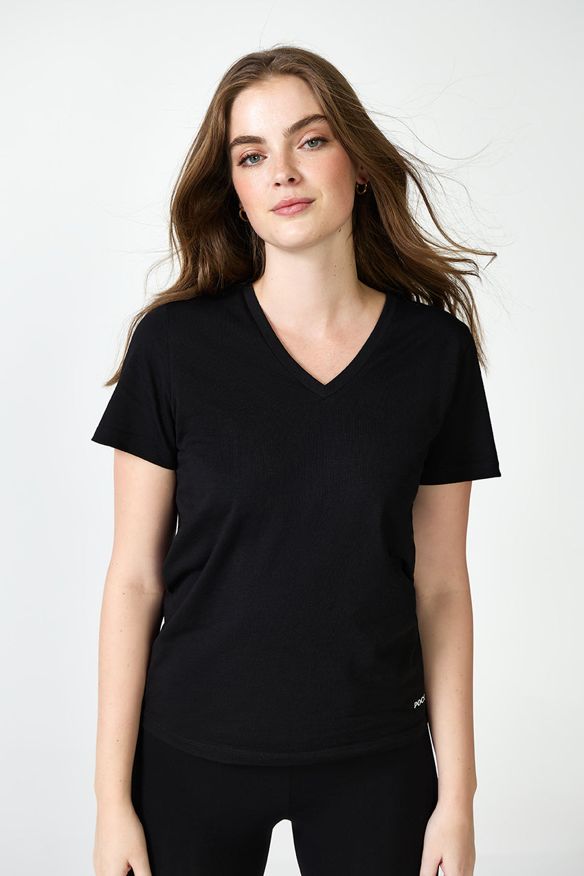 The Core V Tee Black - T-shirts - POCO by Pippa