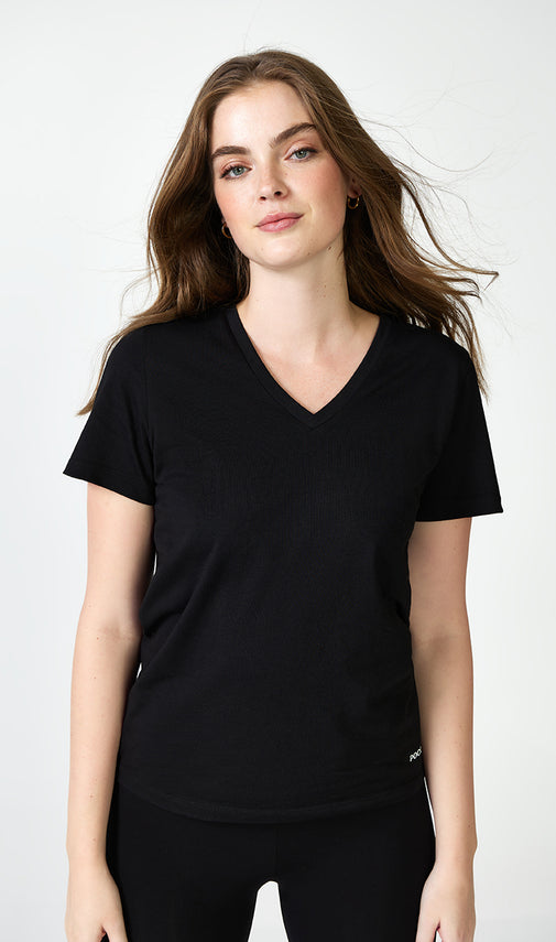 The Core V Tee Black - T-shirts - POCO by Pippa