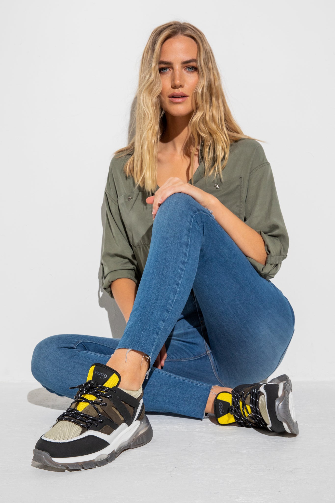 Trekkie Khaki & Yellow - Shoes - POCO by Pippa