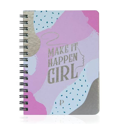 Make It Happen Girl A5 Notebook - Notebook - POCO by Pippa